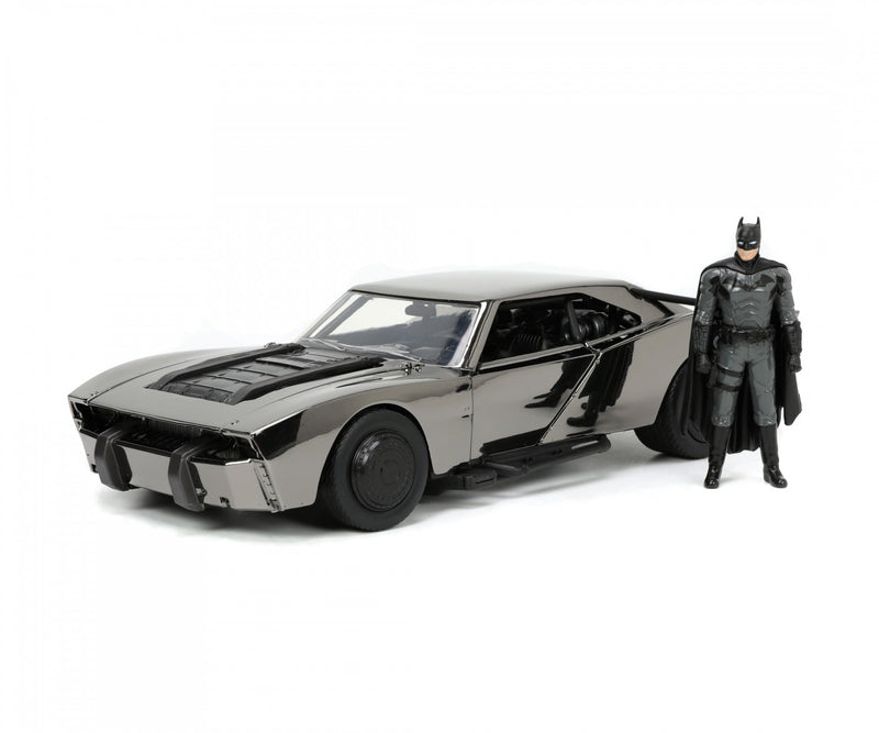 Batmobile 2022 Comic Con with Batman Figure Black Chrome 1:24 - 66942