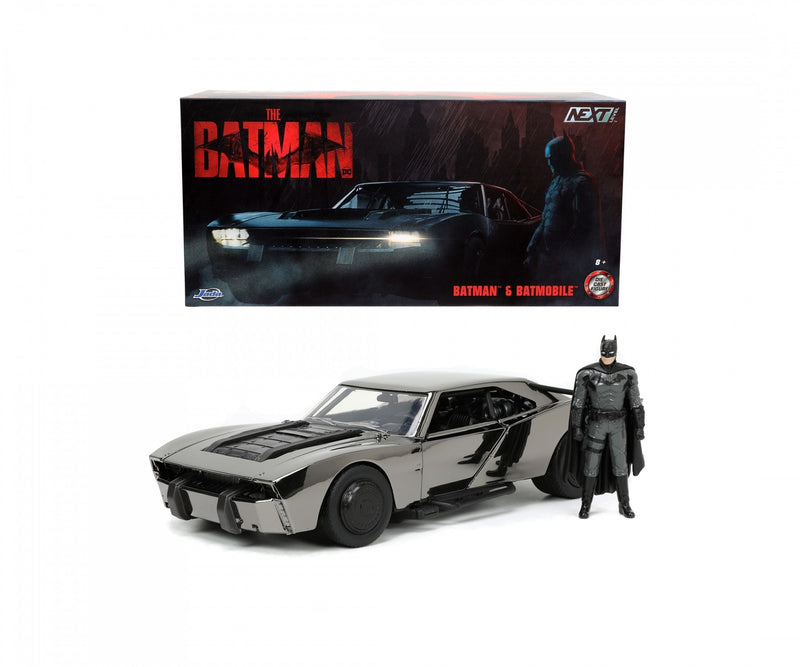 Batmobile 2022 Comic Con with Batman Figure Black Chrome 1:24 - 66952
