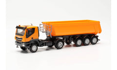Iveco Trakker con Semirimorchio CargoBull Schimtz Arancio 1:87 - 67372