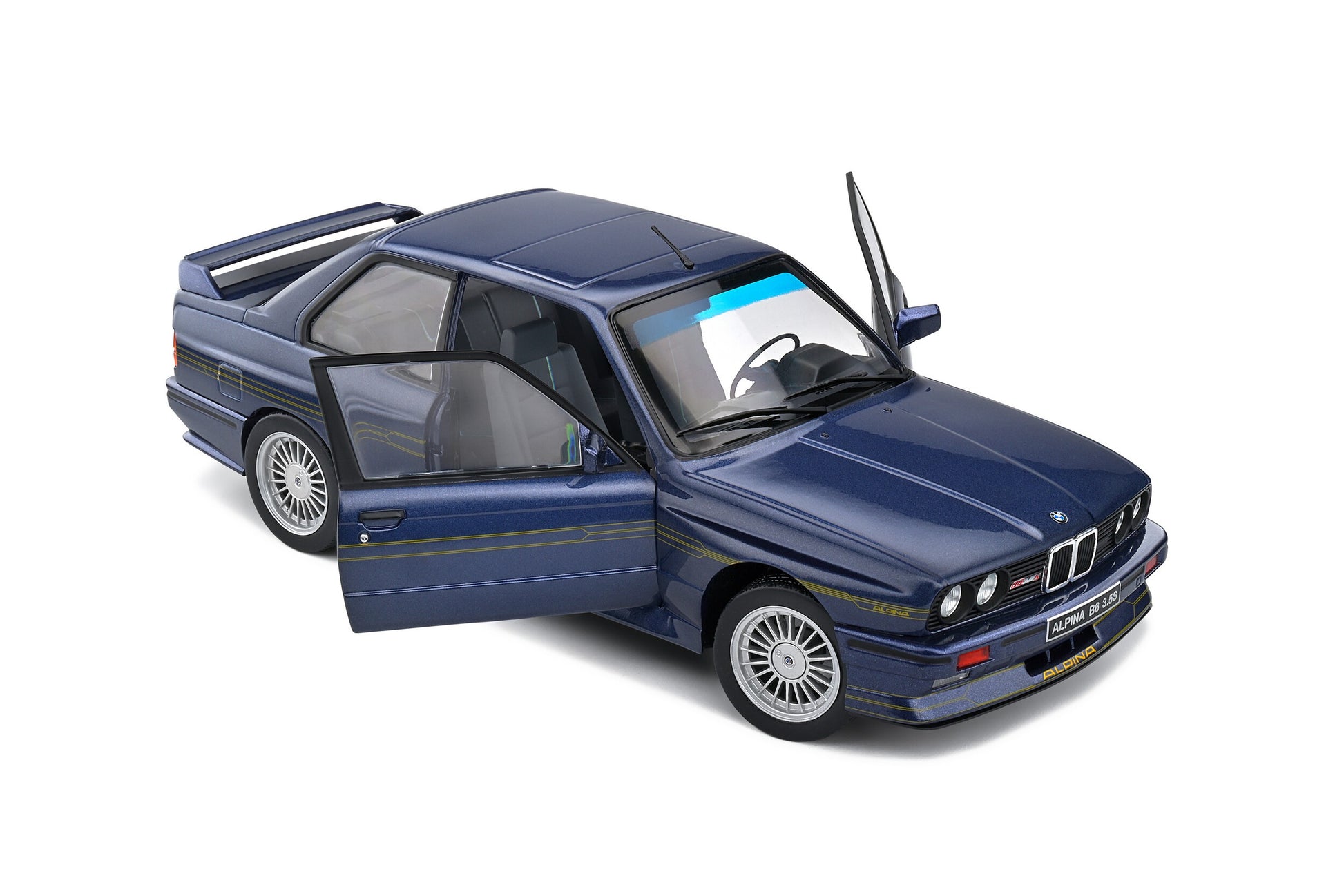 BMW Alpina B6 3.5S 1990 Mauritius blue 1:18 - 67654
