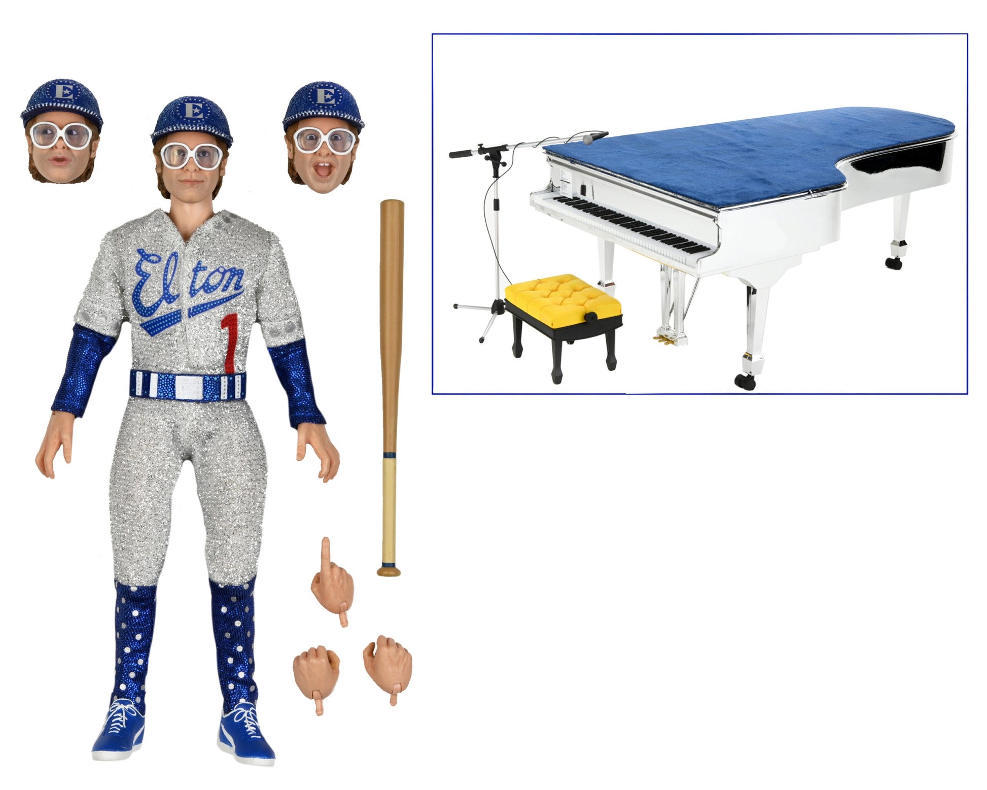 Elton John Live 1975 Clothed Actione Figure Neca 20 cm h - 67794