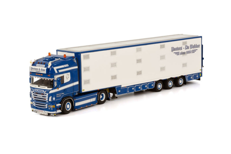 Scania R Streamline Topline 4x2 Live Stock Trailer Iso Term "Peeters De Bakker" 1:50 - 67926