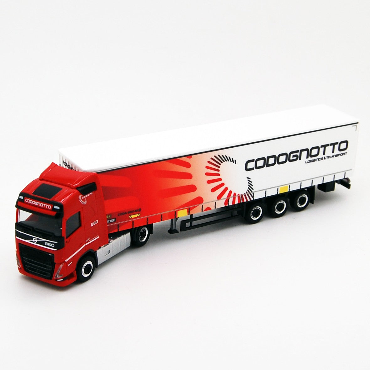 Volvo FH4 500 Truck Telonato "Codognotto Logistics & Transports" 2020 White 1:87 - 68222