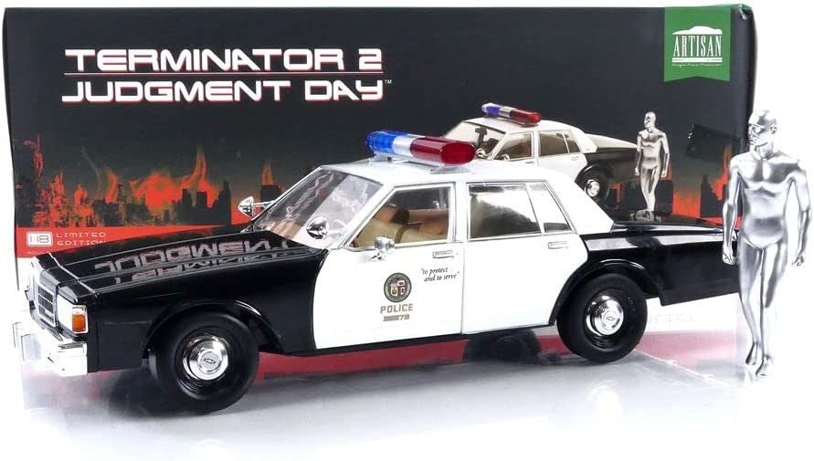 Chevrolet Caprice Police 1987 Terminator 2 con T-1000 Android Terminator 1:18 - 68707