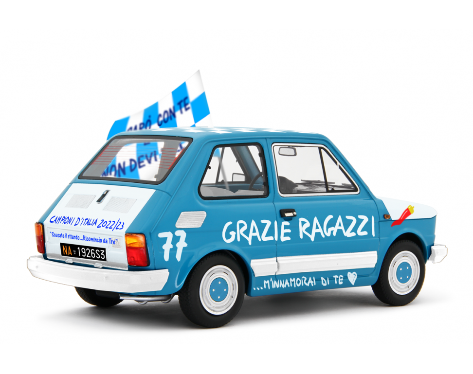 Fiat 126 Personal Forza Napoli 3° Scudetto Azzurro - Bianco 1:18 - 68787