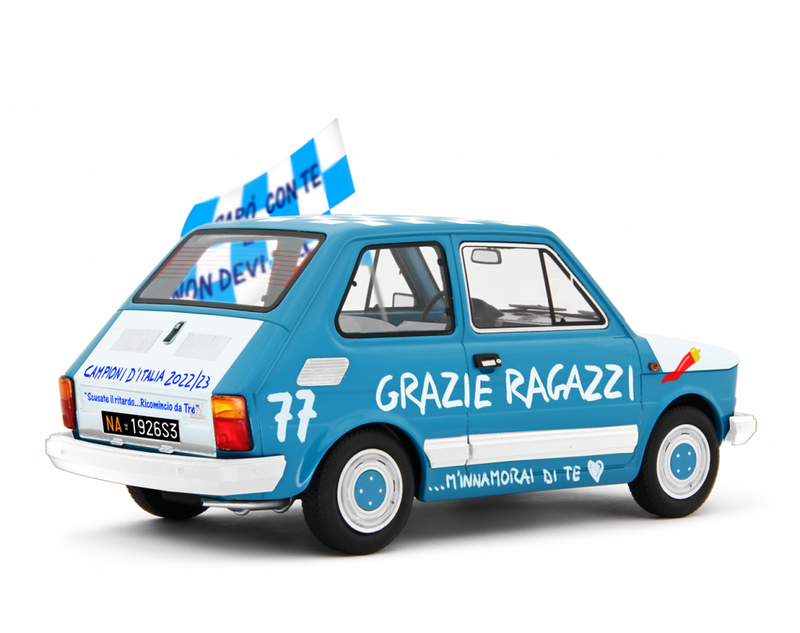 Fiat 126 Personal Forza Napoli 3° Scudetto Azzurro - Bianco 1:18 - 68787