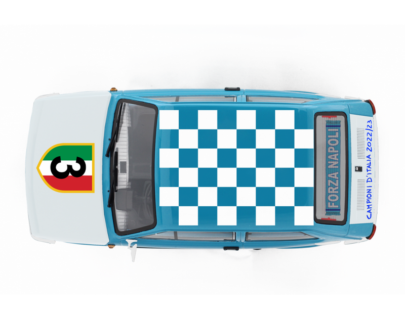 Fiat 126 Personal Forza Napoli 3° Scudetto Azzurro - Bianco 1:18 - 68792