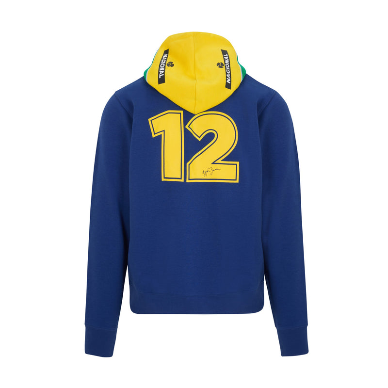 Ayrton Senna Stripe Hoodie Felpa - 68843