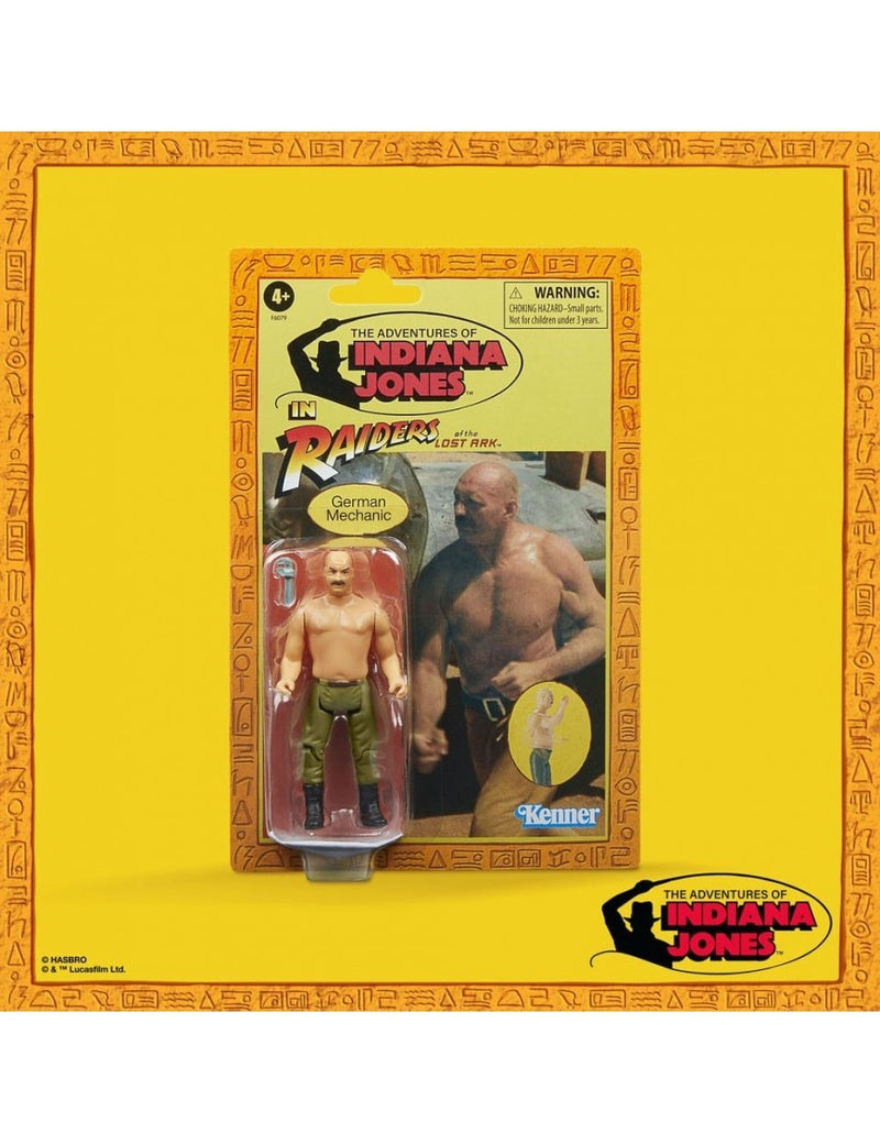 German Mechanic Indiana Jones Retro Collection Action Figure 10cm-h - 69635
