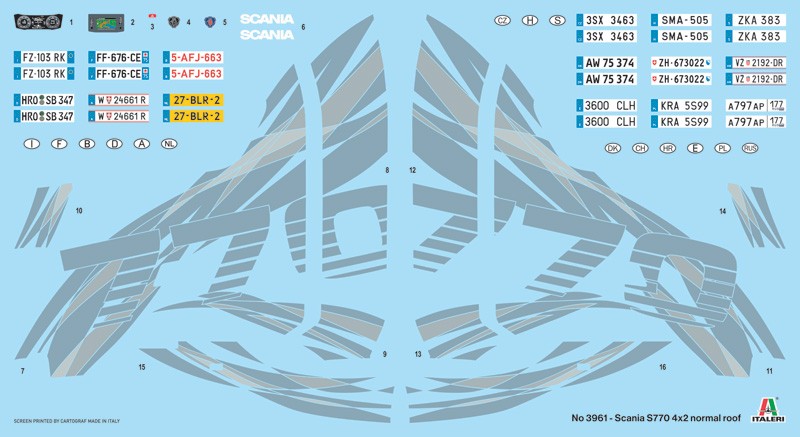 Scania S770 4x2 Normal Roof kit 1:24 - 69733