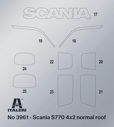 Scania S770 4x2 Normal Roof kit 1:24 - 69734