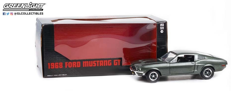 Ford Mustang GT Green 1968 "Bullit Steve Mcqueen" 1:24 - 69797