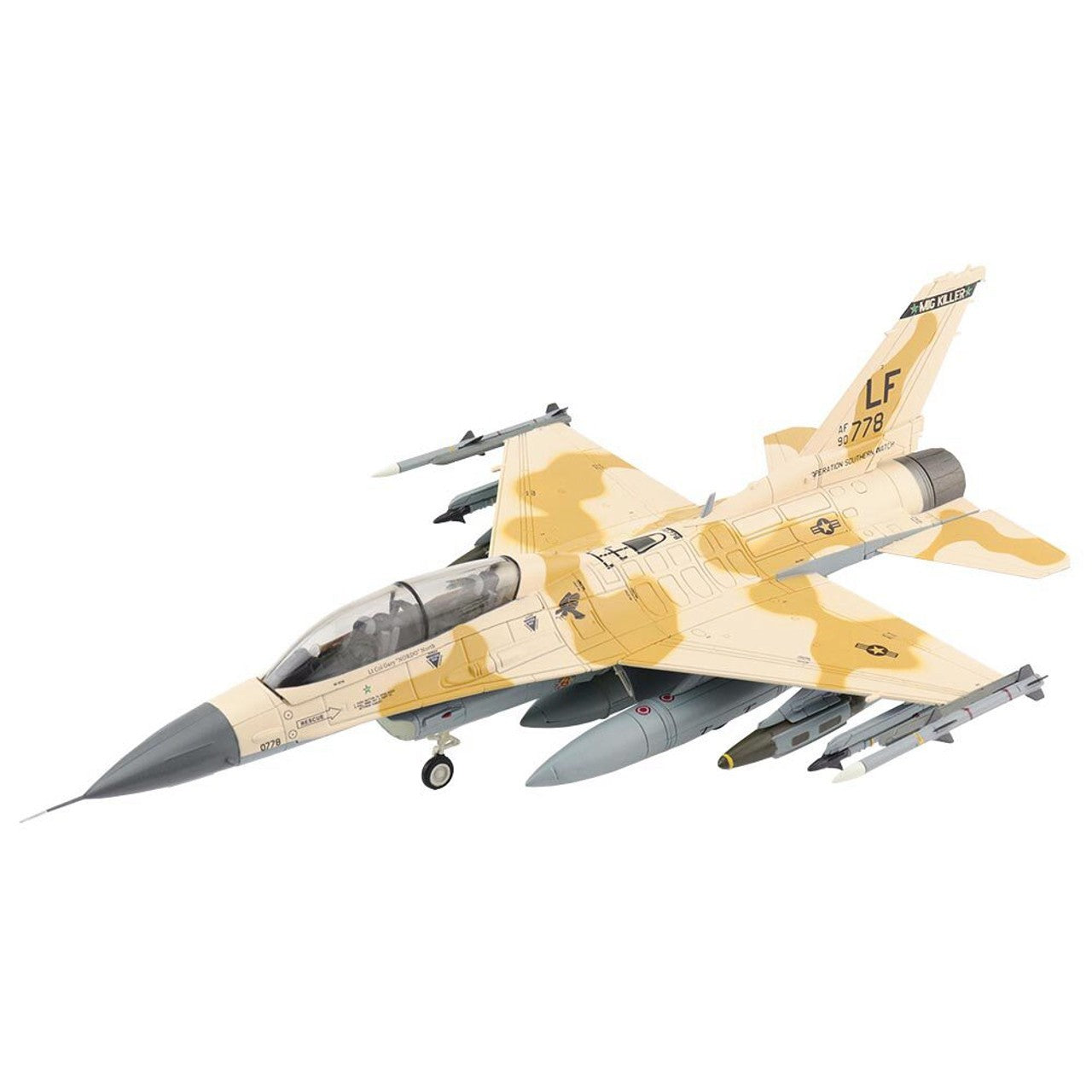 F-16D Fighting Falcon "Mig Killer" 90-0778 310th FS Luke AF Base June 2022 1:72 - 69923