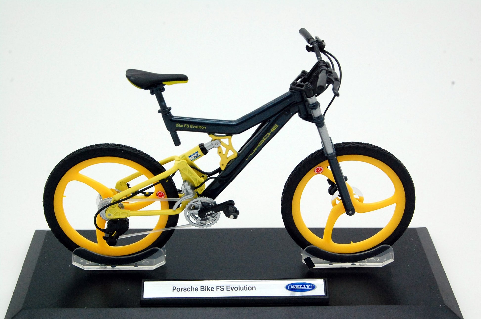 Bicicletta Porsche Bike FS Evolution grigio / giallo 1:10 - 7002