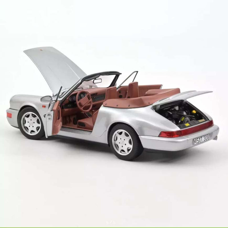 Porsche 911 (964) Carrera 2 Cabriolet 1990 silver 1:18 - 70022