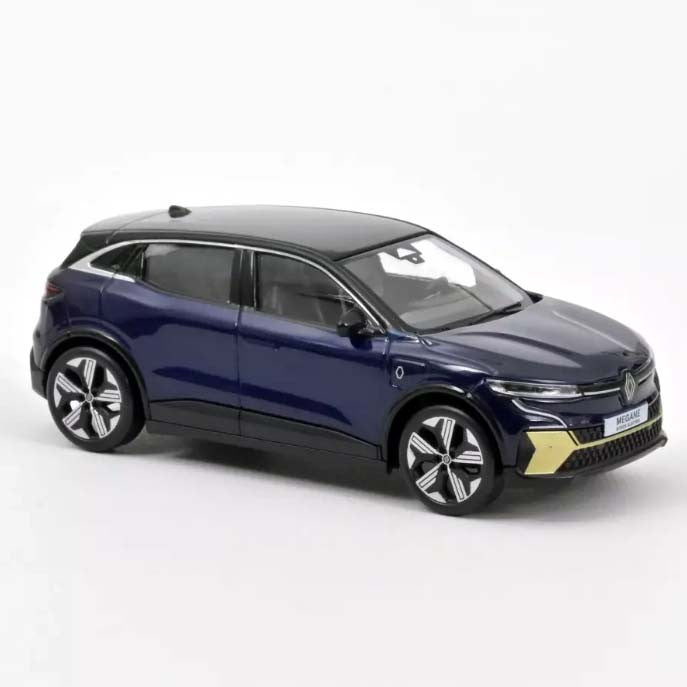 Renault Megane E-Tech 100% Electrique 2022 Bleu Nocturne & Noir 1:43 - 70058