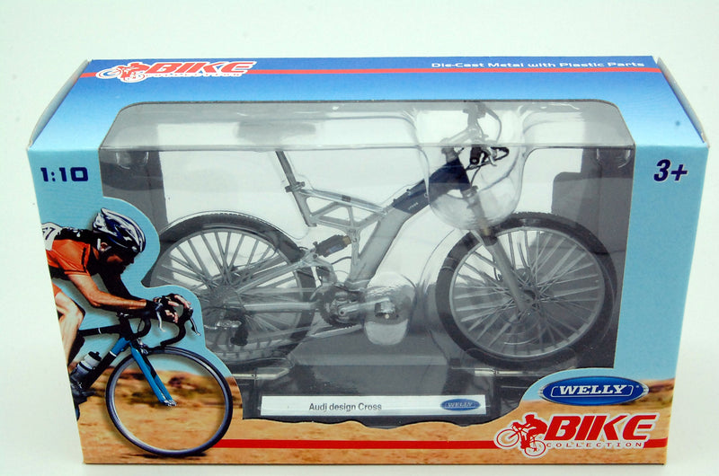 Bicicletta Audi Design Cross argento / blu 1:10 - 7013