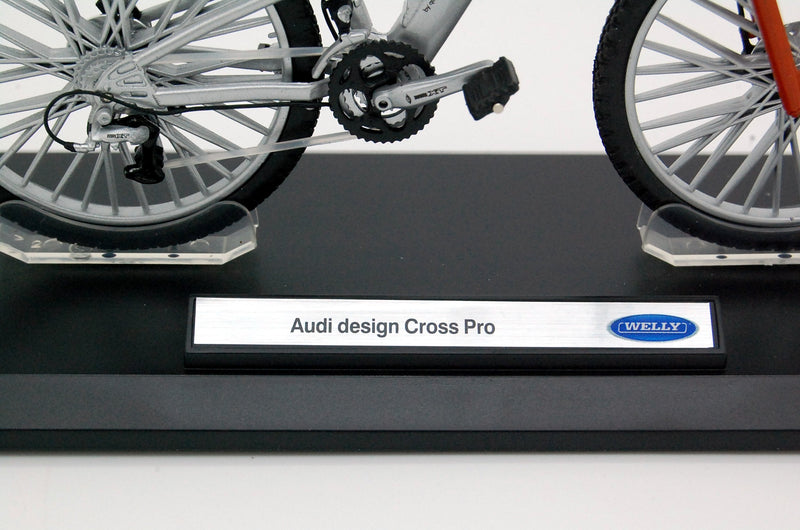 Bicicletta Audi Design Cross Pro argento / arancione 1:10 - 7021