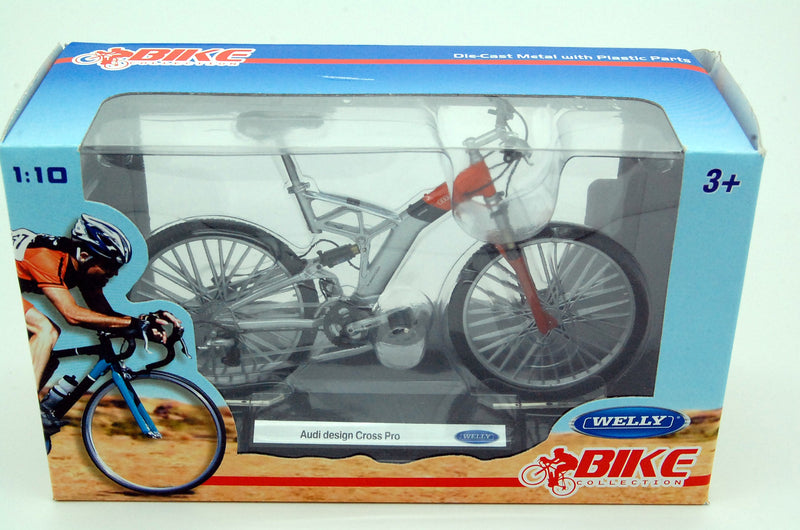 Bicicletta Audi Design Cross Pro argento / arancione 1:10 - 7028