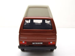 Volkswagen T3 Star 1983 Camper Van High Roof Brown - White 1:24 - 70282