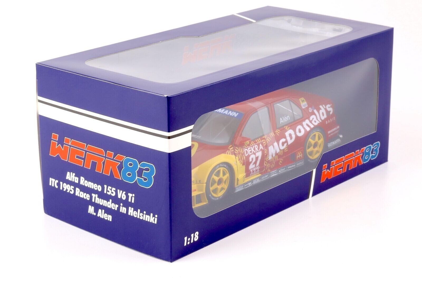 Alfa Romeo 155 V6 TI DTM 1995 Markku Alén "Alfa Corse 2 - McDonald's" 1:18 - 70354