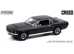 Ford Mustang Coupe 1967 Matte Black "Creed 2015 Adonis Creed's" 1:18 - 70409