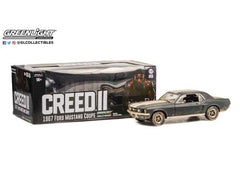 Ford Mustang Coupe 1967 Matte Black Weathered Creed II 1:18 - 70414