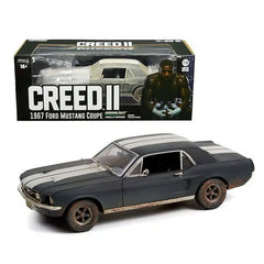Ford Mustang Coupe 1967 Matte Black Weathered Creed II 1:18 - 70415
