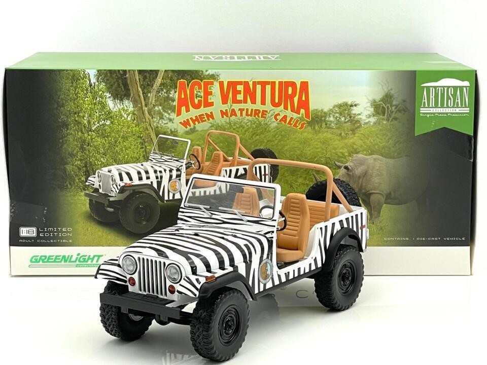 Jeep CJ-7 1976 "Ace Ventura When Nature Calls 1995" 1:18 - 70425