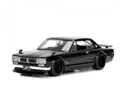 Nissan Skyline 2000 GT-R 1971 "Fast & Furious" Brian O'Connor Black 1:24 - 70479