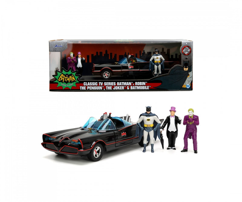Batmobile 2022 Comic with Batman - Joker - Robin - Pinguin 1:24 - 70502