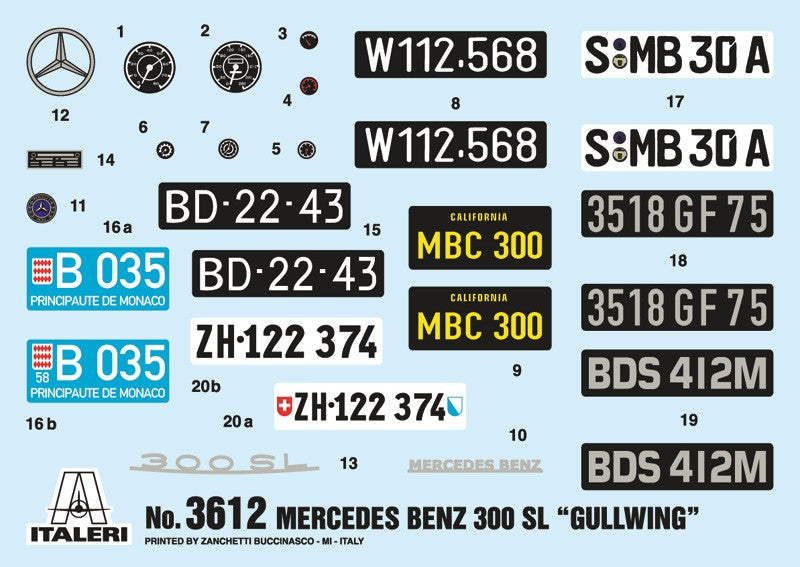 Mercedes-Benz 300 SL 1954 "Gullwing" Kit 1:16 - 70584