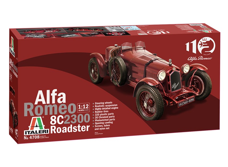 Alfa Romeo 8C 2300 1931-1933 Roadster Kit 1:12 - 70712