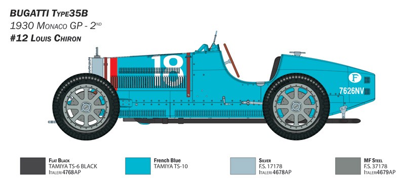 Bugatti Type 35B 1930 Kit 1:12 - 70737