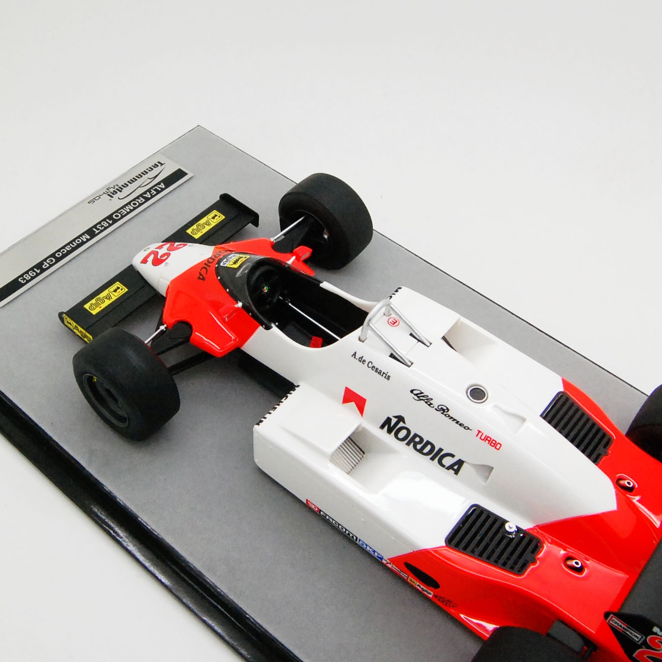 Alfa Romeo 183T F1 Monaco Gp 1983 22 Andrea De Cesaris 1:18 - 70815