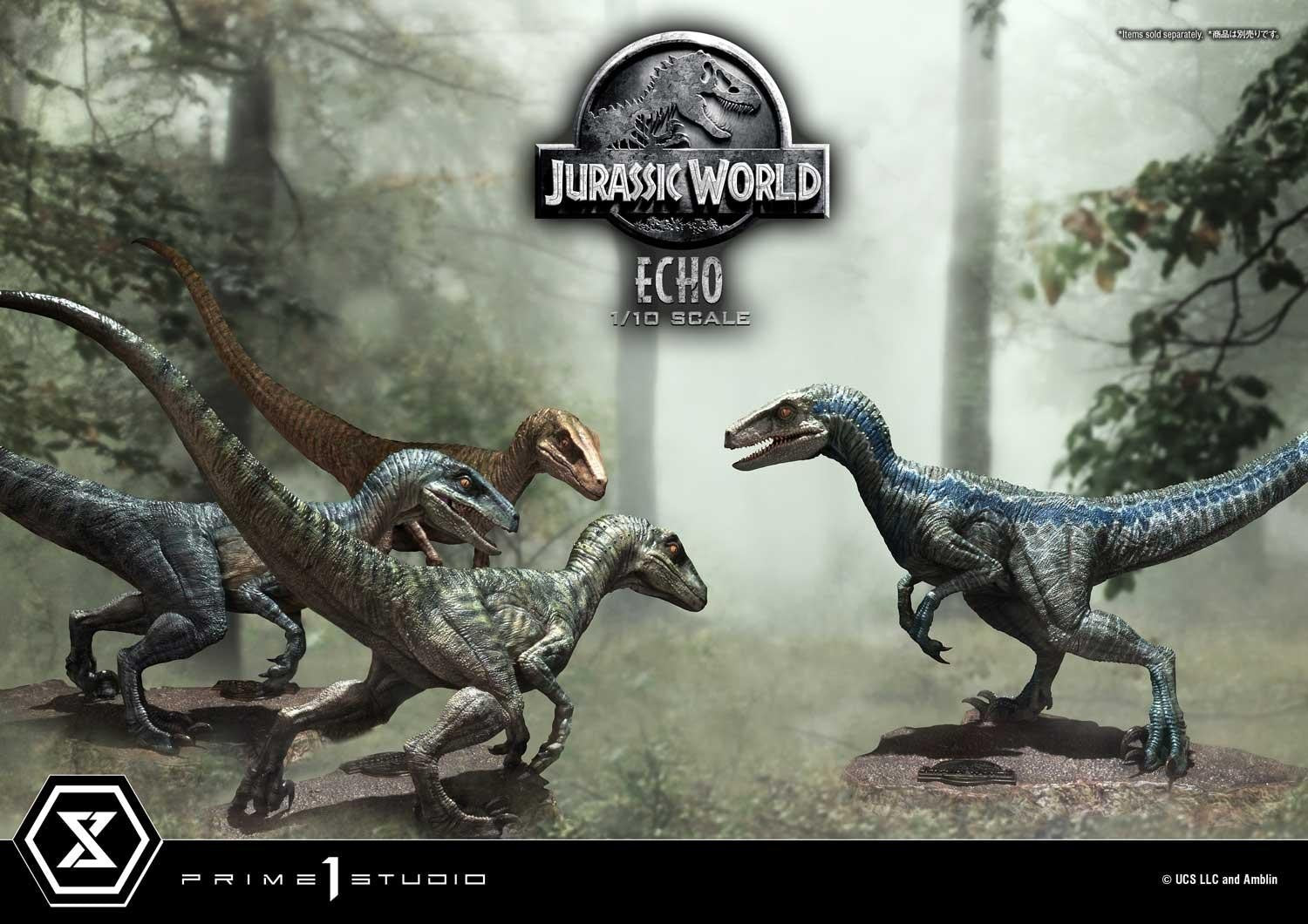 Jurassic World Echo Prime Collectible Figure Series Statue 1:10 - 71066