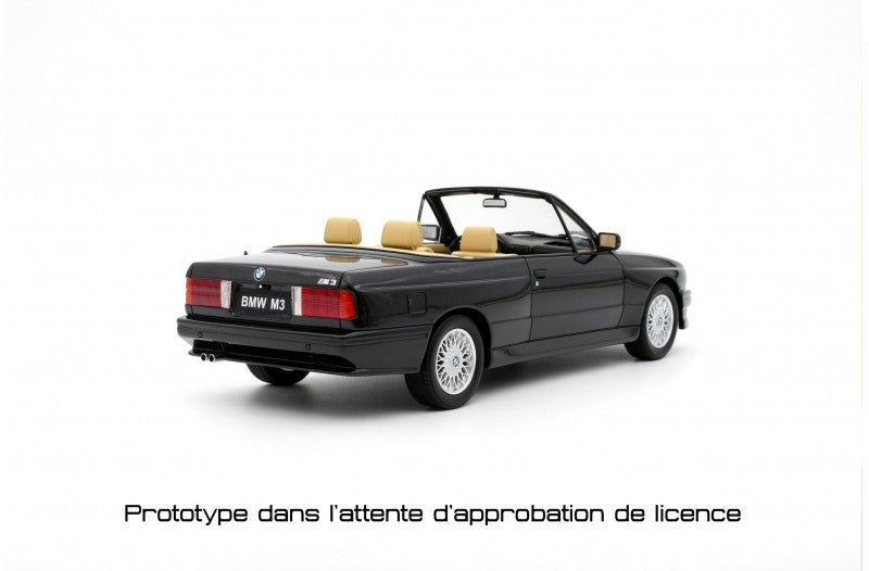 Bmw E30 M3 1989 Convertible Diamond Black Metallic 1:18 - 71282