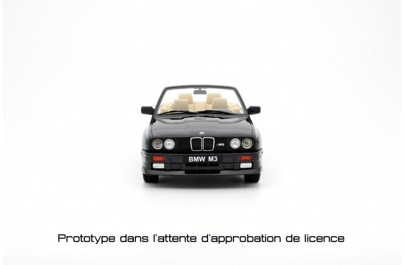 Bmw E30 M3 1989 Convertible Diamond Black Metallic 1:18 - 71284