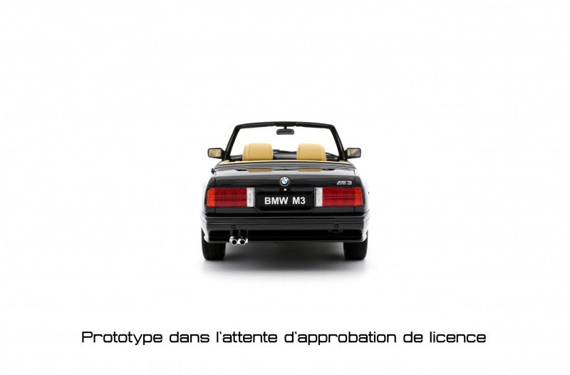 Bmw E30 M3 1989 Convertible Diamond Black Metallic 1:18 - 71285