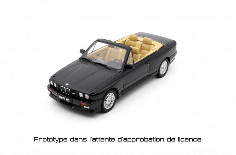 Bmw E30 M3 1989 Convertible Diamond Black Metallic 1:18 - 71286
