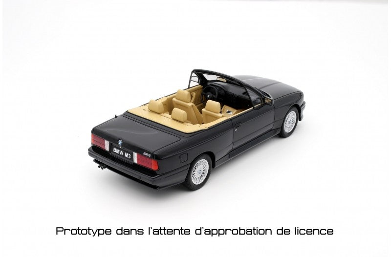 Bmw E30 M3 1989 Convertible Diamond Black Metallic 1:18 - 71287