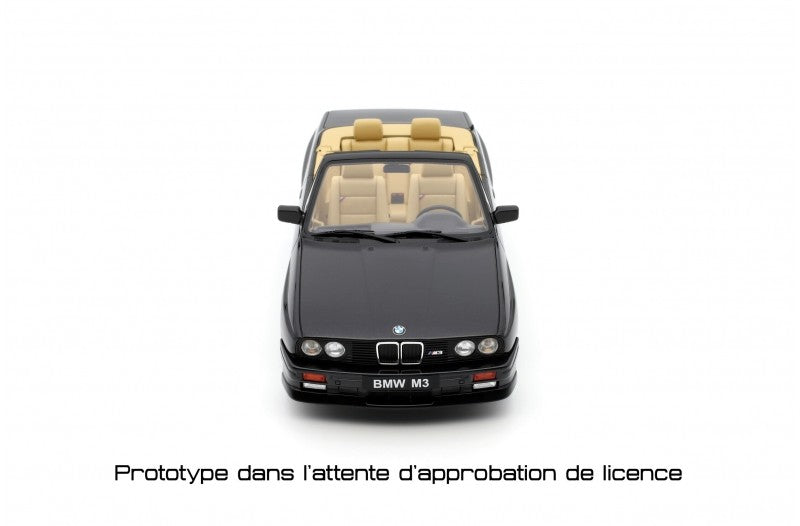 Bmw E30 M3 1989 Convertible Diamond Black Metallic 1:18 - 71288