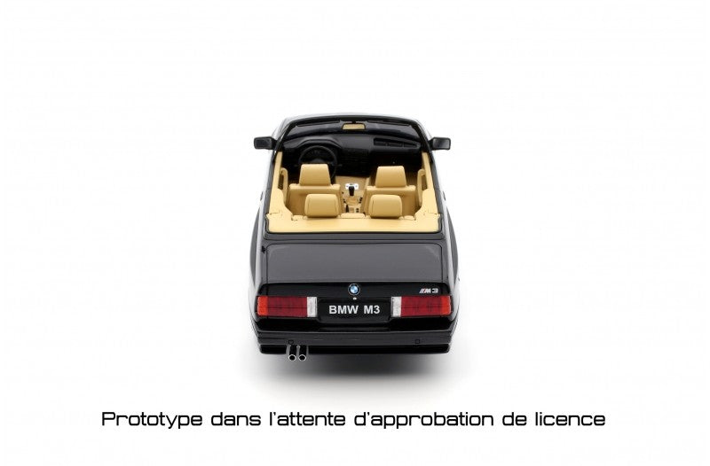 Bmw E30 M3 1989 Convertible Diamond Black Metallic 1:18 - 71289