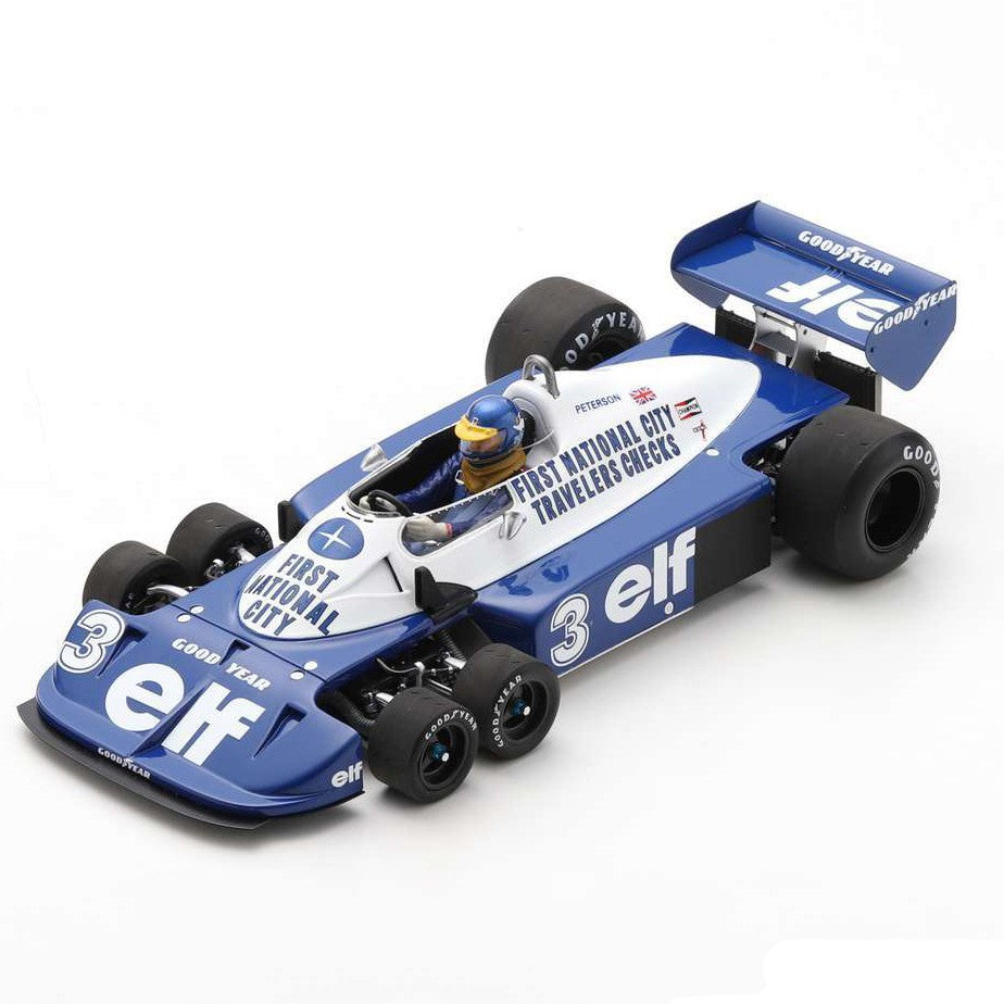 Tyrrell P34 F1 German GP 1977 Ronnie Peterson con Vetrina 1:18 - 71373