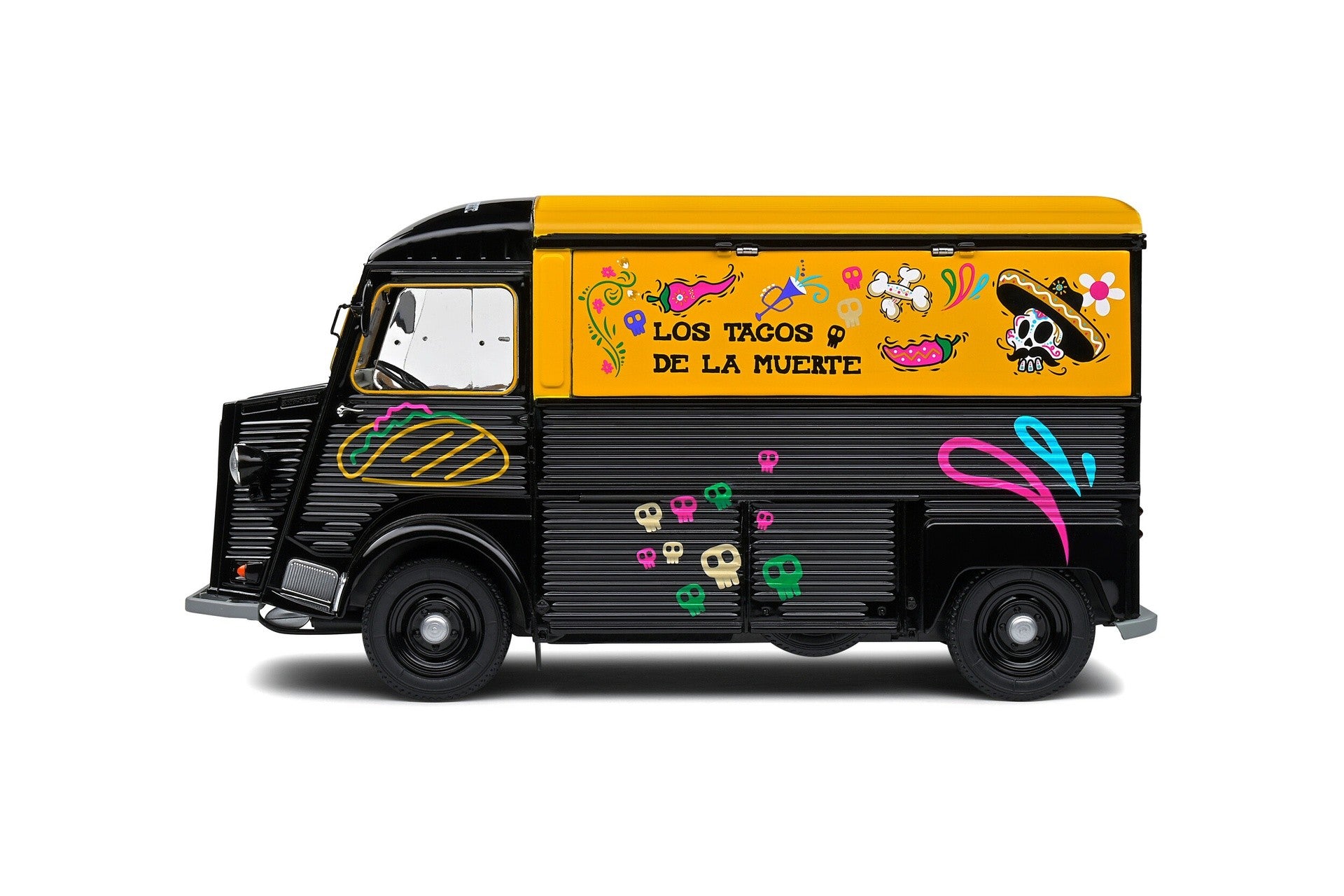 Citroen Type H Food Truck 1969 Los Tacos de la Muerte 1:18 - 71539