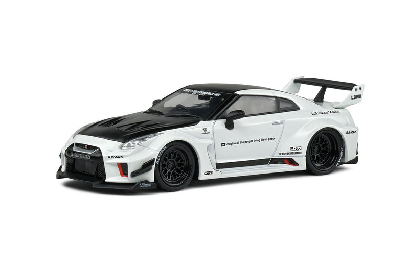 Nissan GT-R (R35) Liberty Walk Body Kit 2020 White - Black 1:43 - 71637