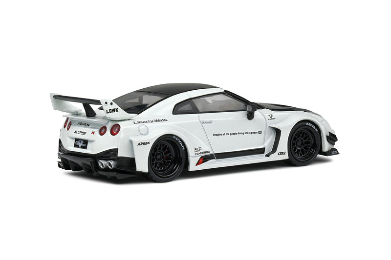 Nissan GT-R (R35) Liberty Walk Body Kit 2020 White - Black 1:43 - 71640