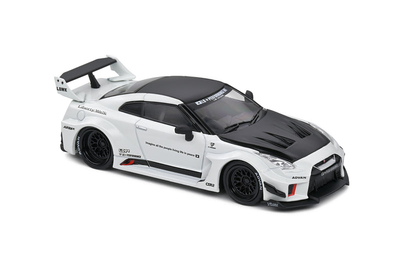 Nissan GT-R (R35) Liberty Walk Body Kit 2020 White - Black 1:43 - 71644