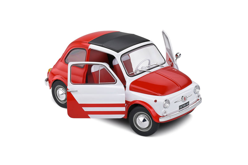 Fiat 500 1965 "Robe di Kappa" white - red 1:18 - 71696