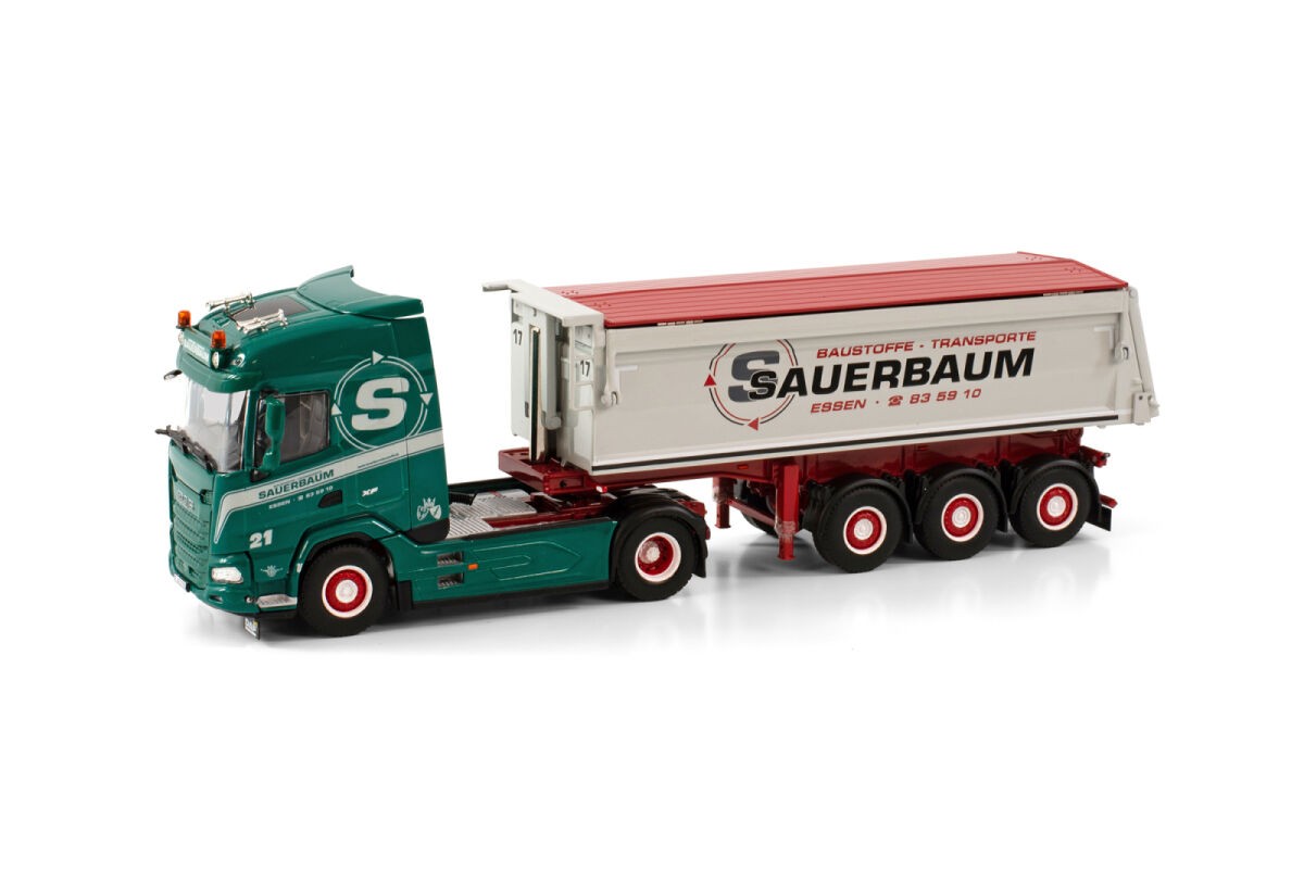 DAF XF 4X2 Tipper Trailer "Sauerbaum" 1:50 - 72124